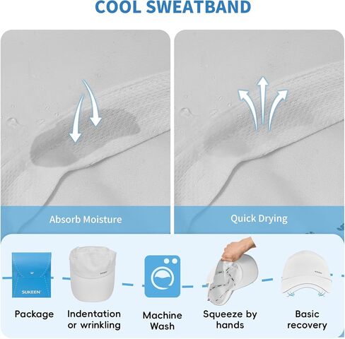 Sukeen Lightweight Baseball Cap for Women Men Running Hat with Breathable Mesh Unstructured Sports Hat for Outdoor Daily in Saudi Arabia