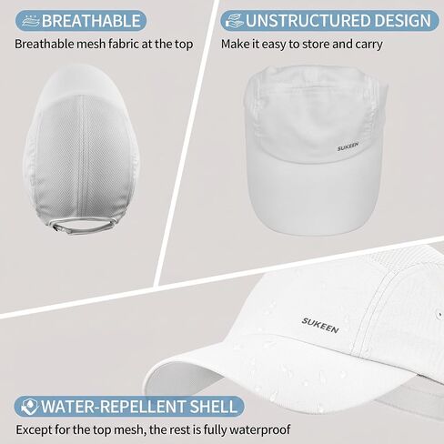 Sukeen Lightweight Baseball Cap for Women Men Running Hat with Breathable Mesh Unstructured Sports Hat for Outdoor Daily in Saudi Arabia