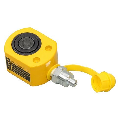 waltyotur 10T Hydraulic Cylinder Jack, Multi-Section 1inch Stroke Low Height Mini Hydraulic Ram Jack, YG-10D Low Profile Lifting Cylinders for Building and Vehicle Maintenance in Saudi Arabia