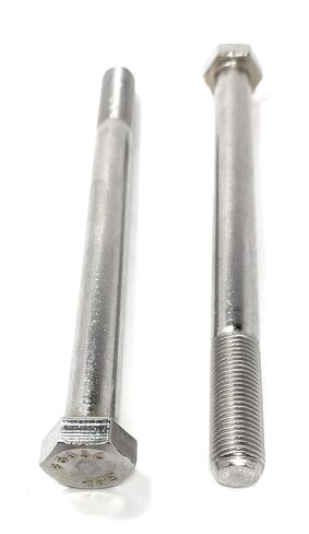1/2-20x6 Stainless Steel Hex Cap Screws Hex Bolts 18-8 (UNF) FINE Thread - (2 pcs) in Saudi Arabia