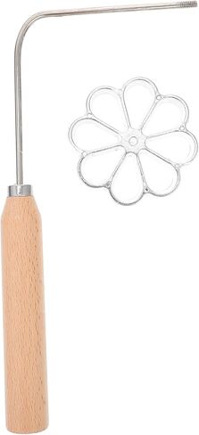 Tofficu Rosette Iron Set with Handle, Bunuelos Mold, Aluminum Alloy Waffle Mold, Cooking Stamp Maker Kit, Molde Para BuñUelos De Viento for Kitchen Baking in Saudi Arabia