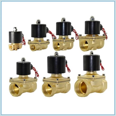 1/4 1/8 3/8 1/2 3/4 1 2 Inch AC220V DC12V/24V Electric Solenoid Valve Pneumatic Valve For Water Oil Air Gas 1Pcs(DN20,12V) in Saudi Arabia