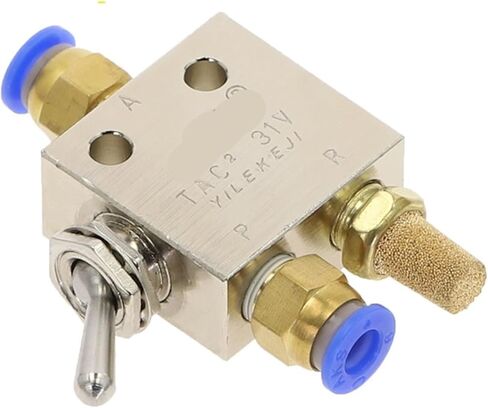 TAC2-31V هوائي التبديل صمام 1/8 بوصة PT الموضوع 2 موقف 3 طريقة مستطيل الميكانيكية الهواء صمام هوائي 1 قطعة (TAC2-31V) in Kuwait