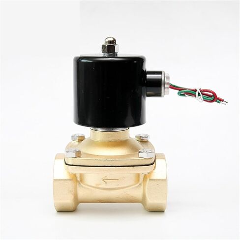 1-1/2 Inch Normally Closed Brass Solenoid Valve 110V 220V 24V 12V Direct Acting For Water Gas Oil 1Pcs(380VAC_VITON-SEAL) in Saudi Arabia
