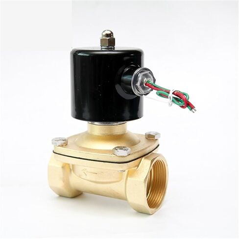 1-1/2 Inch Normally Closed Brass Solenoid Valve 110V 220V 24V 12V Direct Acting For Water Gas Oil 1Pcs(380VAC_VITON-SEAL) in Saudi Arabia