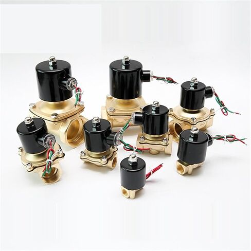 1-1/2 Inch Normally Closed Brass Solenoid Valve 110V 220V 24V 12V Direct Acting For Water Gas Oil 1Pcs(380VAC_VITON-SEAL) in Saudi Arabia