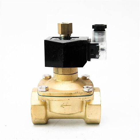 DN40 صمام الملف اللولبي مفتوح عادة 220VAC 24VDC 12VDC صمام الملف اللولبي مفتوح عادة 1 قطعة (BSP_24VAC) in Saudi Arabia