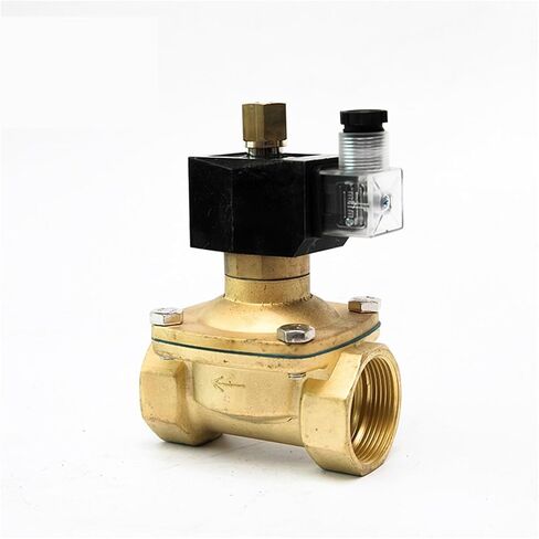 DN40 صمام الملف اللولبي مفتوح عادة 220VAC 24VDC 12VDC صمام الملف اللولبي مفتوح عادة 1 قطعة (BSP_24VAC) in Saudi Arabia
