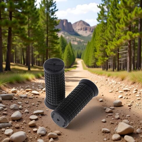 2 جهاز كمبيوتر شخصى مقابض مقود الدراجة السوداء، MTB Cycle Road Mountain Bike Scooter Bikes مقبض شريط مطاطي نهاية قبضة قفل واحد على شريط مقبض الدراجات، قبضة يد مطاطية ناعمة غير قابلة للانزلاق مقابض دراجة مريحة مريحة in Kuwait