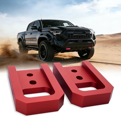 Front Tow Hooks Compatible with 2024-2026 Toyota Tacoma 4th Gen – Stylish Upgrade, Enhanced Look – Direct Bolt-On Replacement – Fits 4Runner & Land Cruiser (2 Pack) in Saudi Arabia