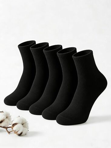 5-Pack Socks for Men & Women, Non-Slip Odor-Resistantand Breathable Mid-Calf Sports Socks, All-Season Moisture-Wicking in Saudi Arabia