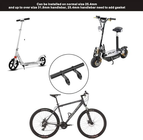 Tinke Handlebar Extender Bicycle Aluminum Alloy Bracket Extension Double Handlebar Extension Mount Holder Use for XIAOMI M365 Ninebot ES1 ES2 and Mountain Bicycle in Saudi Arabia