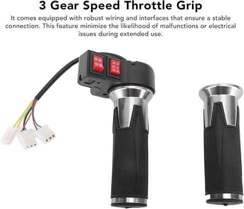 1 Pairs Throttle Handle 3 Gear Speed Control Handle Grip Accelerator for Electric Bikes with Forward Reverse Gear in Saudi Arabia