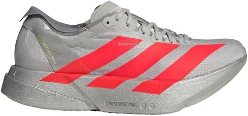 حذاء رياضي للجري Adizero Adios Pro 4 للنساء من adidas - برتقالي، أبيض - مقاس 7.5 M in Kuwait