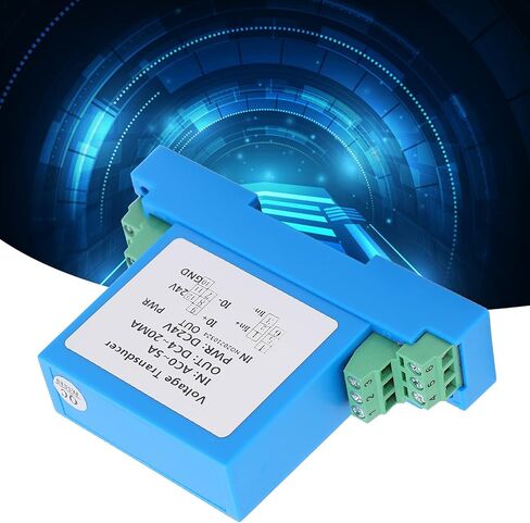 AC Current Transmitter with DC 4 to 20mA Output, Hall Type AC 0 to 5A Input Transformer for Power Distribution Control and Motor Monitoring, Standard Guide Rail or Screw Mount in Saudi Arabia