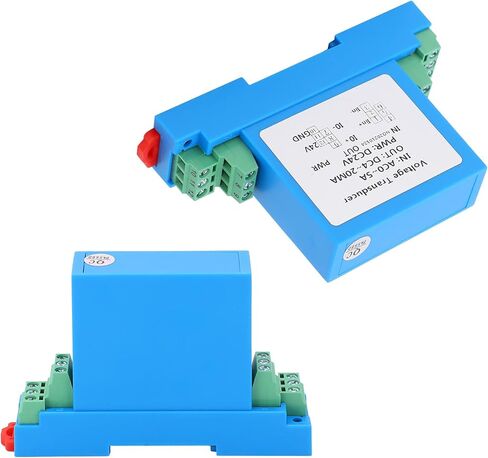 AC Current Transmitter with DC 4 to 20mA Output, Hall Type AC 0 to 5A Input Transformer for Power Distribution Control and Motor Monitoring, Standard Guide Rail or Screw Mount in Saudi Arabia