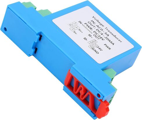 AC Current Transmitter with DC 4 to 20mA Output, Hall Type AC 0 to 5A Input Transformer for Power Distribution Control and Motor Monitoring, Standard Guide Rail or Screw Mount in Saudi Arabia
