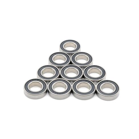 الكروم الصلب 6702RS 15X21X4mm تحمل 61702 6702 63702 الكرات مع ختم مطاطي أسود 10 قطعة in Saudi Arabia