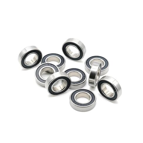 الكروم الصلب 6702RS 15X21X4mm تحمل 61702 6702 63702 الكرات مع ختم مطاطي أسود 10 قطعة in Saudi Arabia