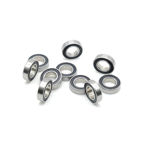الكروم الصلب 6702RS 15X21X4mm تحمل 61702 6702 63702 الكرات مع ختم مطاطي أسود 10 قطعة in Saudi Arabia