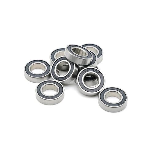 الكروم الصلب 6702RS 15X21X4mm تحمل 61702 6702 63702 الكرات مع ختم مطاطي أسود 10 قطعة in Saudi Arabia