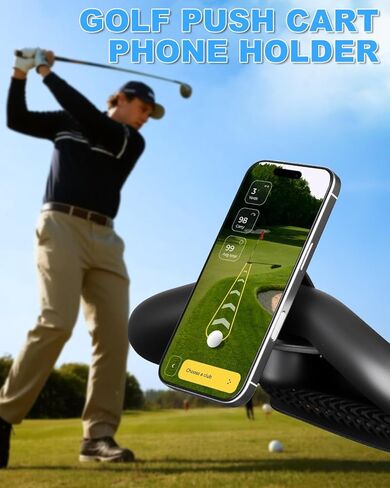Magentic Phone Holder for Golf Push Cart, Shopping Cart, Stroller, Strong Magnets Phone Mount with Metal Ring for All Cell Phones, Compatible with Clicgear, Bag Boy, Sun Mountain Golf Push Cart in Saudi Arabia