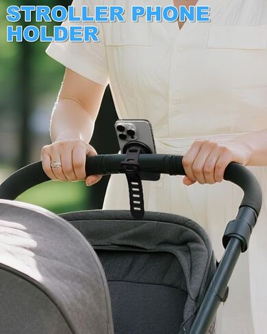 Magentic Phone Holder for Golf Push Cart, Shopping Cart, Stroller, Strong Magnets Phone Mount with Metal Ring for All Cell Phones, Compatible with Clicgear, Bag Boy, Sun Mountain Golf Push Cart in Saudi Arabia