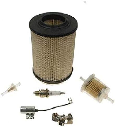 RELIANCE Golf Cart Tune Up Kit Compatible with Columbia Par Car/Harley Davidson 1982-95 Gas Golf Carts | Includes Air Filter, Fuel Filter, Oil Filter, Spark Plug, Point, Condenser | Engine Maintenance in Saudi Arabia