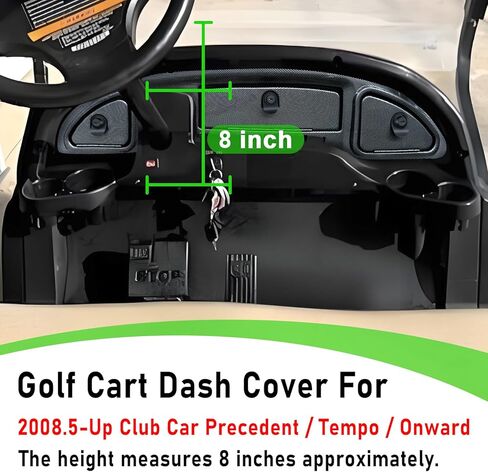 مجموعة أدوات قياس عربة الجولف مع أقفال ومفاتيح لعام 2008.5-Up Club Car Precedent Tempo Onward عربة الجولف، غطاء لوحة القيادة بطباعة ألياف الكربون in Saudi Arabia