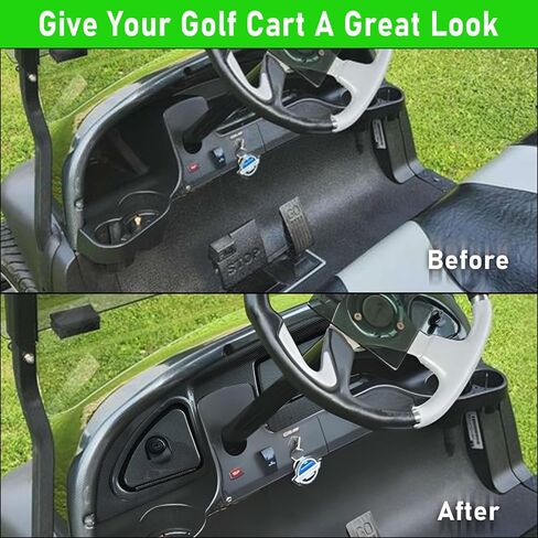 مجموعة أدوات قياس عربة الجولف مع أقفال ومفاتيح لعام 2008.5-Up Club Car Precedent Tempo Onward عربة الجولف، غطاء لوحة القيادة بطباعة ألياف الكربون in Saudi Arabia