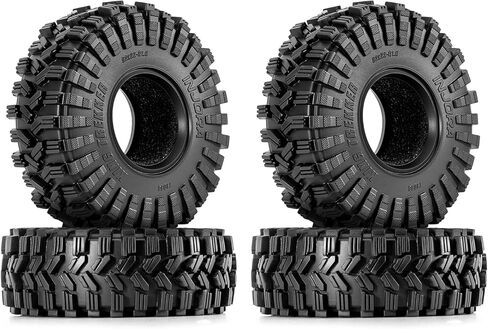 انجورا اطارات 1.0 - اطارات سوبر S5 كينج تريكر ناعمة لاصقة لسيارة 1/18 TRX4M 1/24 RC كراولر اكسيال SCX24 FMS FCX24 اندورو 24 (T1014) in Kuwait