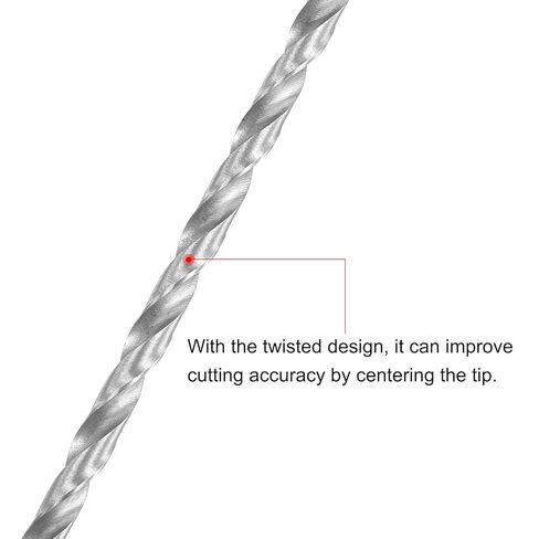 HSS(High Speed Steel) Extra Long Twist Drill Bits, 3.5mm Drill Diameter 160mm Length for Hardened Metal Woodwork Plastic Aluminum Alloy 2 Pcs in Saudi Arabia