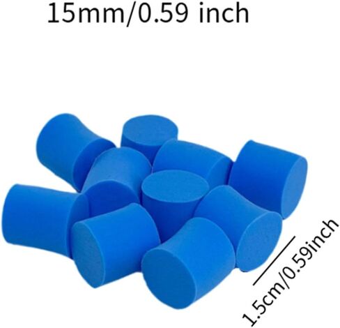10Pcs ANT Farm Plugs ANT Farm Test Tube Sponge Plug Tool Accessories Test Tube Plug Feeding Blue 15mm 18mm Stopper ANT Habitat, Diameter 15mm in Kuwait