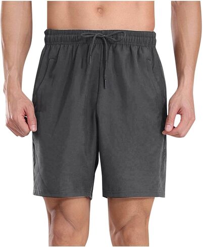 Mens Running Shorts with Pockets Running Shorts Lightweight Quick Dry Gym Workout Athletic Short for Men Gym Gifts S-4XL in Saudi Arabia
