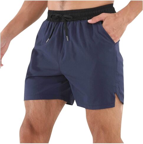 Mens Running Shorts with Pockets Running Shorts Lightweight Quick Dry Gym Workout Athletic Short for Men Gym Gifts S-4XL in Saudi Arabia