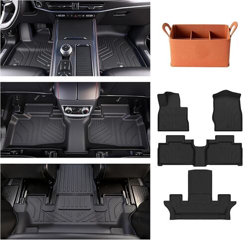 Floor Mats for 2026 2020-2025 Ford Explorer 7 Seats Bench Seat Car Mat Accessories, All Weather TPE Cargo Mat Backrest Mat (7 Seats Floor Mats+2-in-1 Cargo Mat) in Saudi Arabia