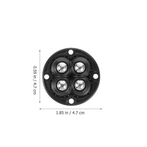 NOLITOY 4pcs Adhesive Swivel Ball Casters Wheels for Storage Boxes Trash Cans Appliances, No-Drill Sticky Mini Caster Wheels with 4-Ball Steel Bearings, Home Mobile Support Accessories in Saudi Arabia