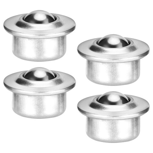 SHINEOFI 4pcs 1.8 Inch Carbon Steel Rotatable Ball Bearing Casters Swivel Roller Ball Transfer Bearings for Material Transport and Handling Equipment in Saudi Arabia