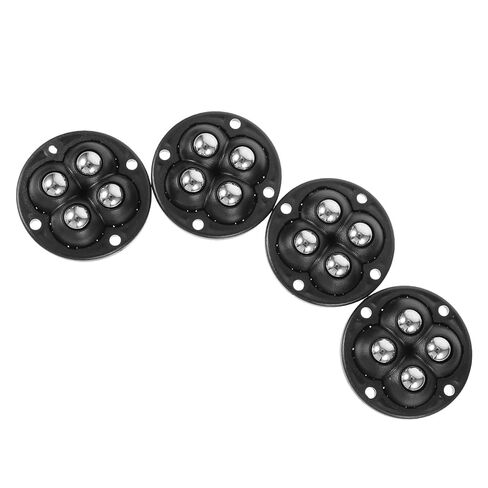 FOMIYES 4pcs Adhesive Ball Casters Wheels for Kitchen Appliances Smooth Swivel Self Adhesive Storage Box Casters Mini Portable Wheels for Trash Can and Furniture Moving in Saudi Arabia