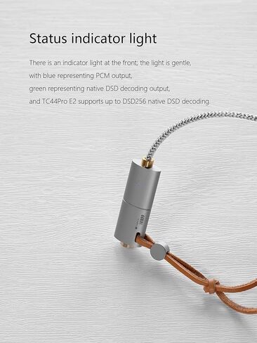 مضخم صوت فك تشفير ddHiFi TC44Pro E2 USB-C إلى دونجل DAC متوازن 4.4 مم، طاقة خرج 250 ميجاوات، 32 بت/384 كيلو هرتز وDSD256 in Kuwait