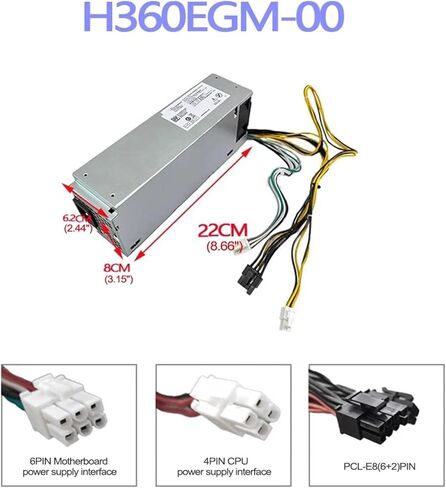 مصدر طاقة 360 وات PSU لجهاز G5 5090 XPS 8940 7080 H360EGM-00 in Kuwait