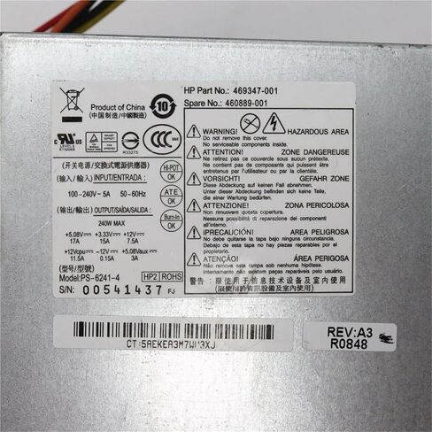 for PC6014 Power Supply DPS-240MB-1A 437352-001 437798-001 dc7800 SFF 240W in Saudi Arabia