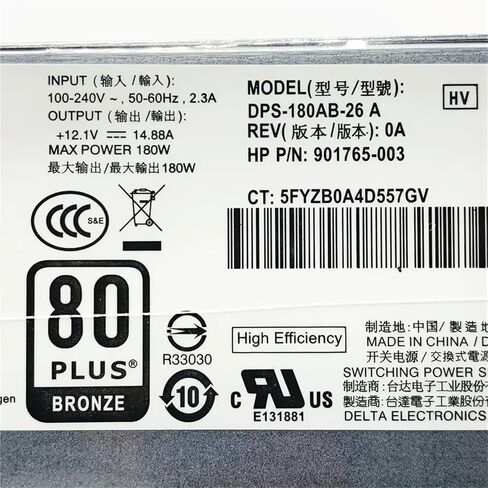 PSU لـ 600 G3 400 G5 180W مصدر الطاقة DPS-180AB-26A DPS-180AB-30 A DPS-180AB-3A 915544-001 901765-003 in Kuwait