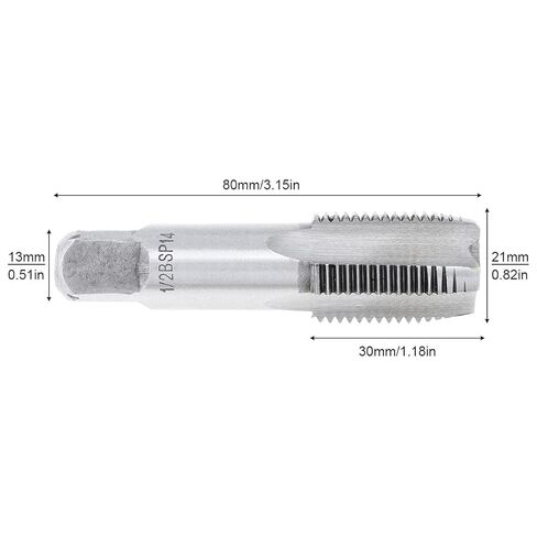 1/2" BSP Thread Forming Taps, G1/2 BSP Pipe Taps Threading Taps Tool, Broken Water Pipe for Clean/re-Thread Damaged/Jam in Saudi Arabia