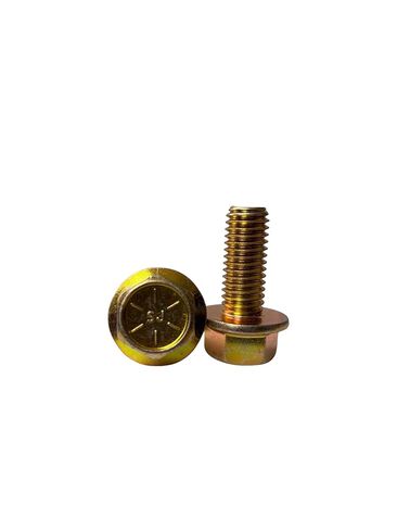 (25 قطعة) 1/2-13x1 1/4 "الصف 8 مسامير شفة سداسية مسامير UNC خشنة كاملة الخيوط زنك أصفر ثلاثي التكافؤ in Kuwait