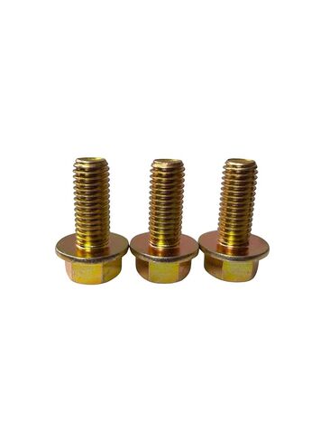 (25 قطعة) 1/2-13x1 1/4 "الصف 8 مسامير شفة سداسية مسامير UNC خشنة كاملة الخيوط زنك أصفر ثلاثي التكافؤ in Kuwait