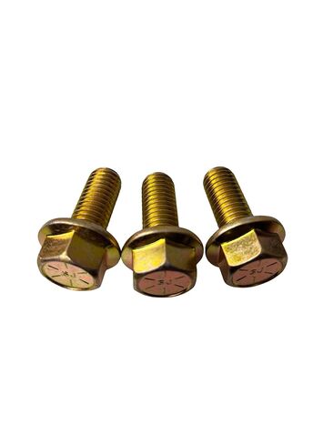 (25 قطعة) 1/2-13x1 1/4 "الصف 8 مسامير شفة سداسية مسامير UNC خشنة كاملة الخيوط زنك أصفر ثلاثي التكافؤ in Kuwait