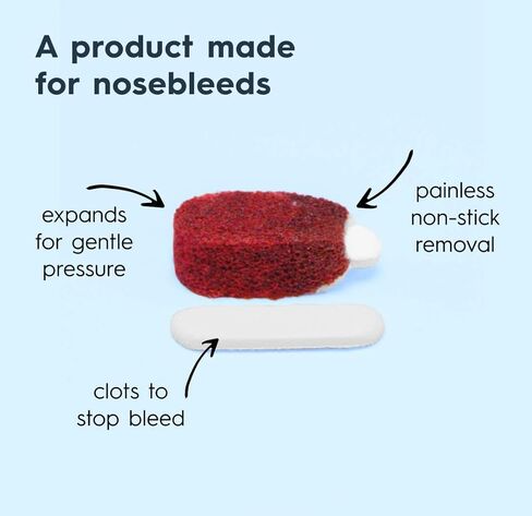 Emergency Nosebleed Kit with Advanced Clotting Technology by Nampons. Kit Includes 2 Nampon Nosebleed Stoppers, Purell Hand Sanitizer, and XL Facial Cleansing Wipe for Kids and Adults. in Saudi Arabia