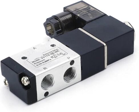 Pneumatic Solenoid Valve 3V210-08 DC12V DC24V AC110V AC220V 3 Way 2 Position Air Directional Control Valve Gas Magnetic Valve 1Pcs(3V210-08-w 10mm,AC 220V) in Saudi Arabia