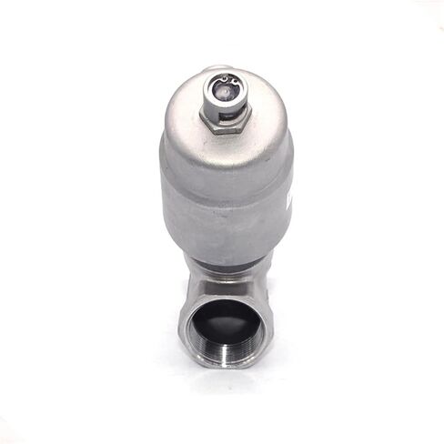 1/2 3/4 1 Inch 316 Stainless Steel Pneumatic Seat Valve 16bar For Steam Gas Oil Normally Closed 1Pcs(1/2",Double acting SS316) in Saudi Arabia